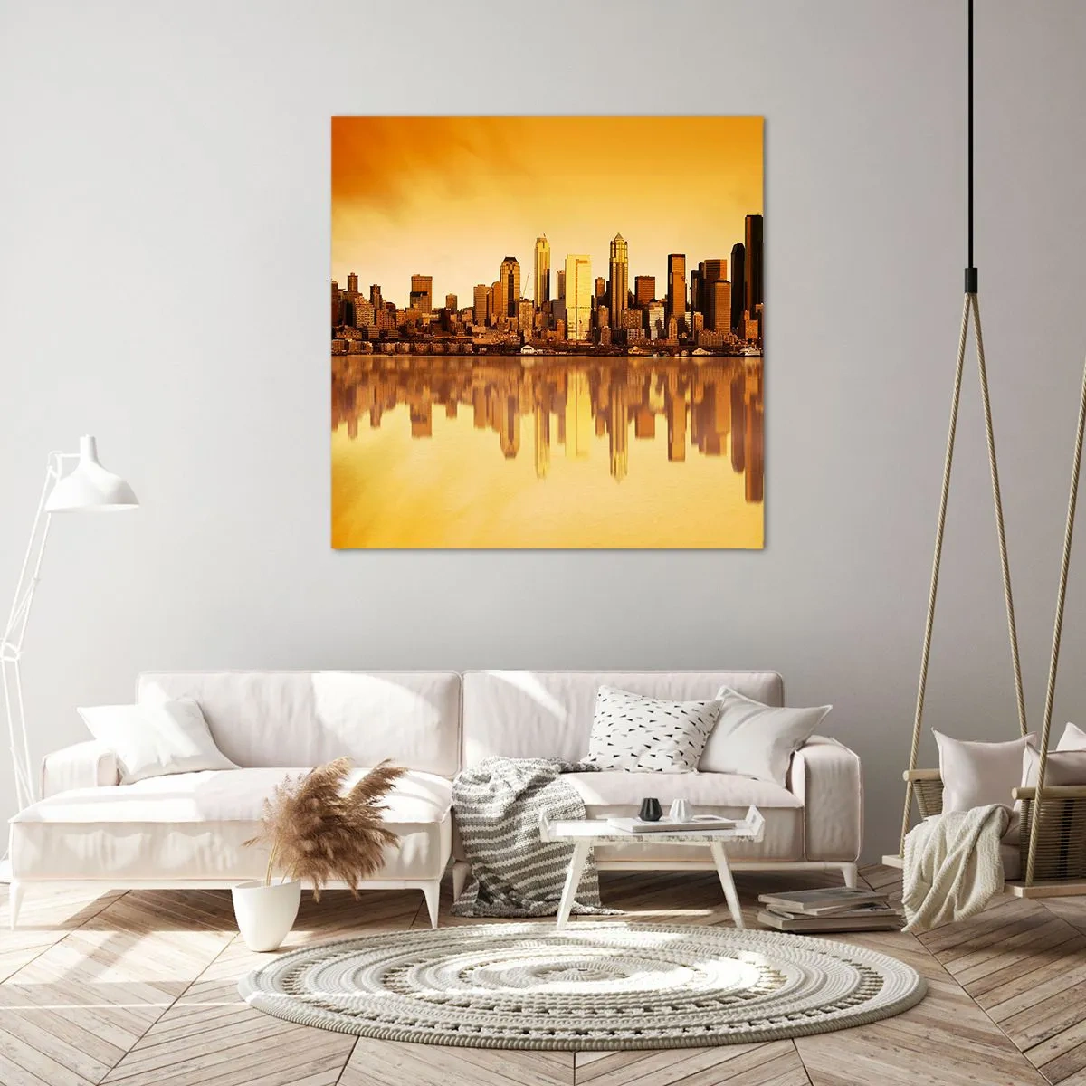 Tablou pe pânză - Liniștea metropolei - 70x70 cm