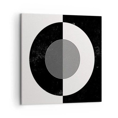 Tablou pe pânză - Armonie în alb și negru - 50x50 cm