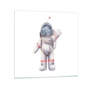 Tablou pe sticlă - Pe curând! - 30x30 cm