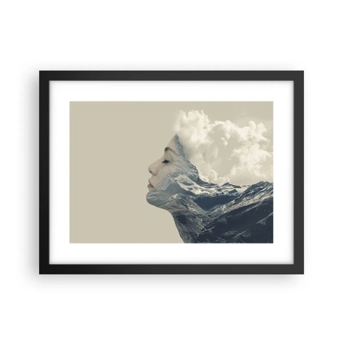 Poster în ramă neagră - Frumusețea elementelor - 40x30 cm