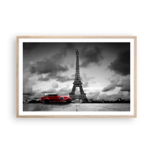 Poster în ramă de stejar deschis - Nu cu mult timp în urmă, la Paris - 91x61 cm