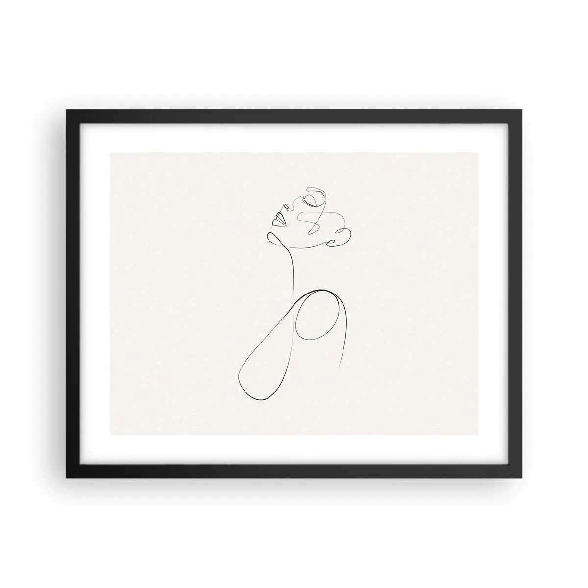 Poster în ramă neagră - Încâlcită în vise - 50x40 cm