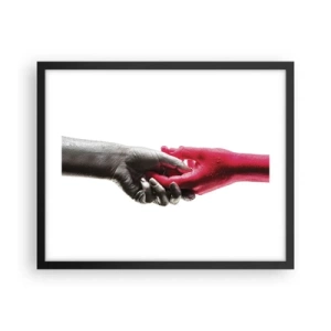 Poster în ramă neagră - Împreună, deși diferiți - 50x40 cm