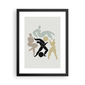 Poster în ramă neagră - Mișcarea pentru sănătate și frumusețe - 30x40 cm