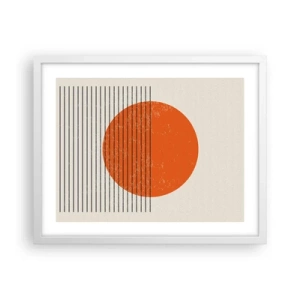 Poster în ramă albă - Întotdeauna soarele - 50x40 cm