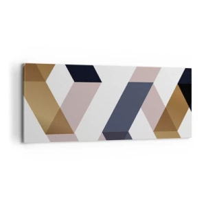 Tablou pe pânză - Planuri și unghiuri - 100x40 cm