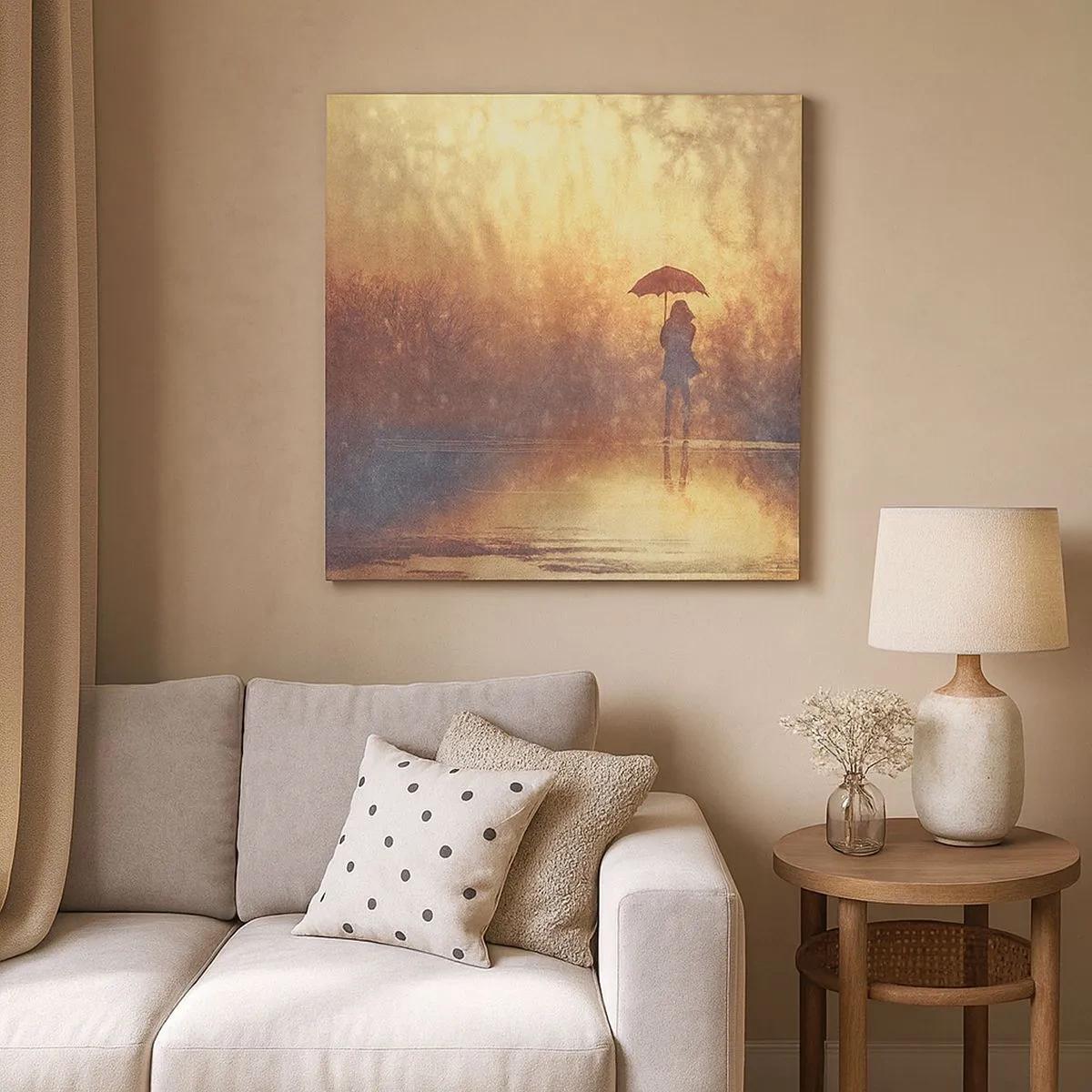 Tablou pe pânză - Simt că cineva se uită la mine - 30x30 cm