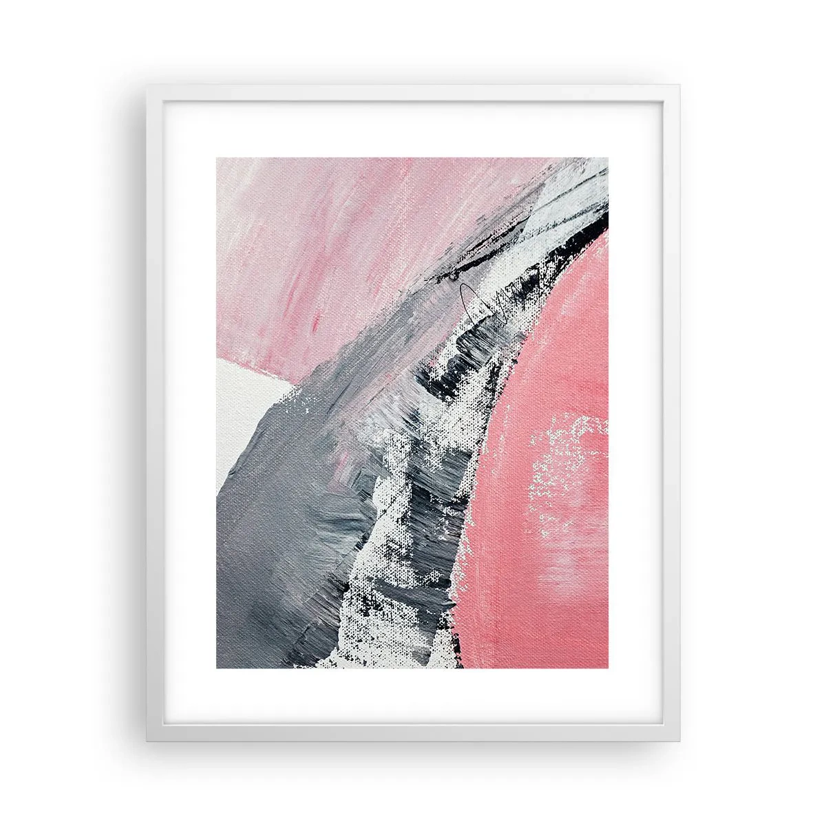 Poster în ramă albă - Compoziție adaptată - 40x50 cm