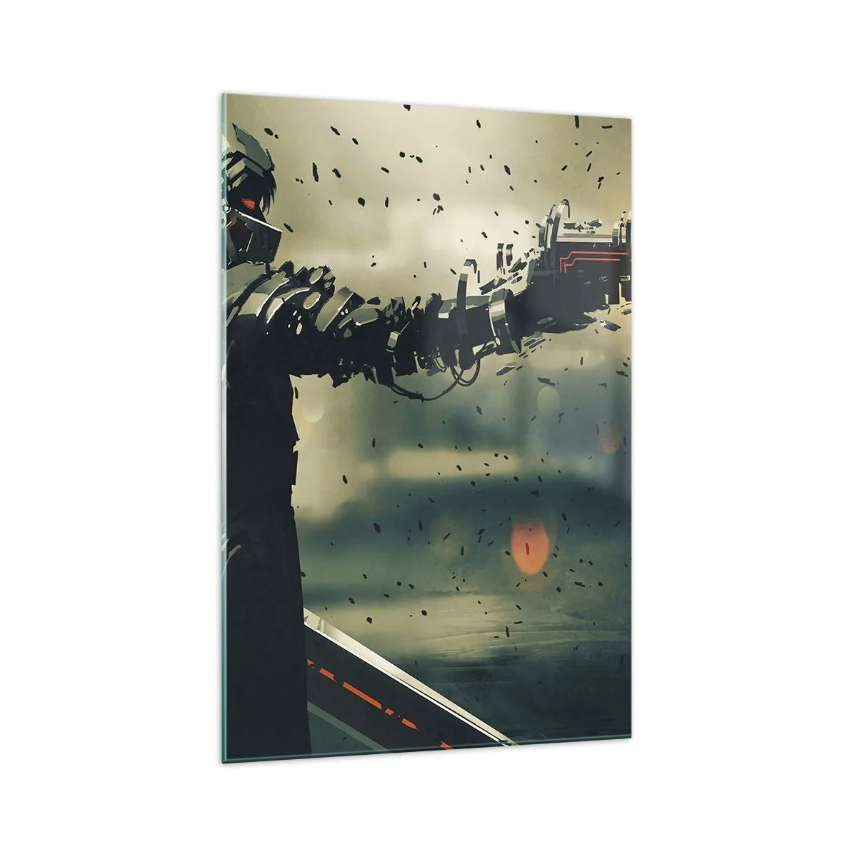 Tablou pe sticlă - Armă letală - propriul tău Terminator - 70x100 cm
