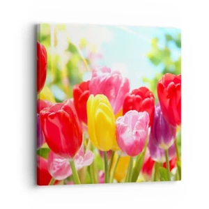 Tablou pe pânză - Așa suntem noi, culorile lunii mai! - 30x30 cm