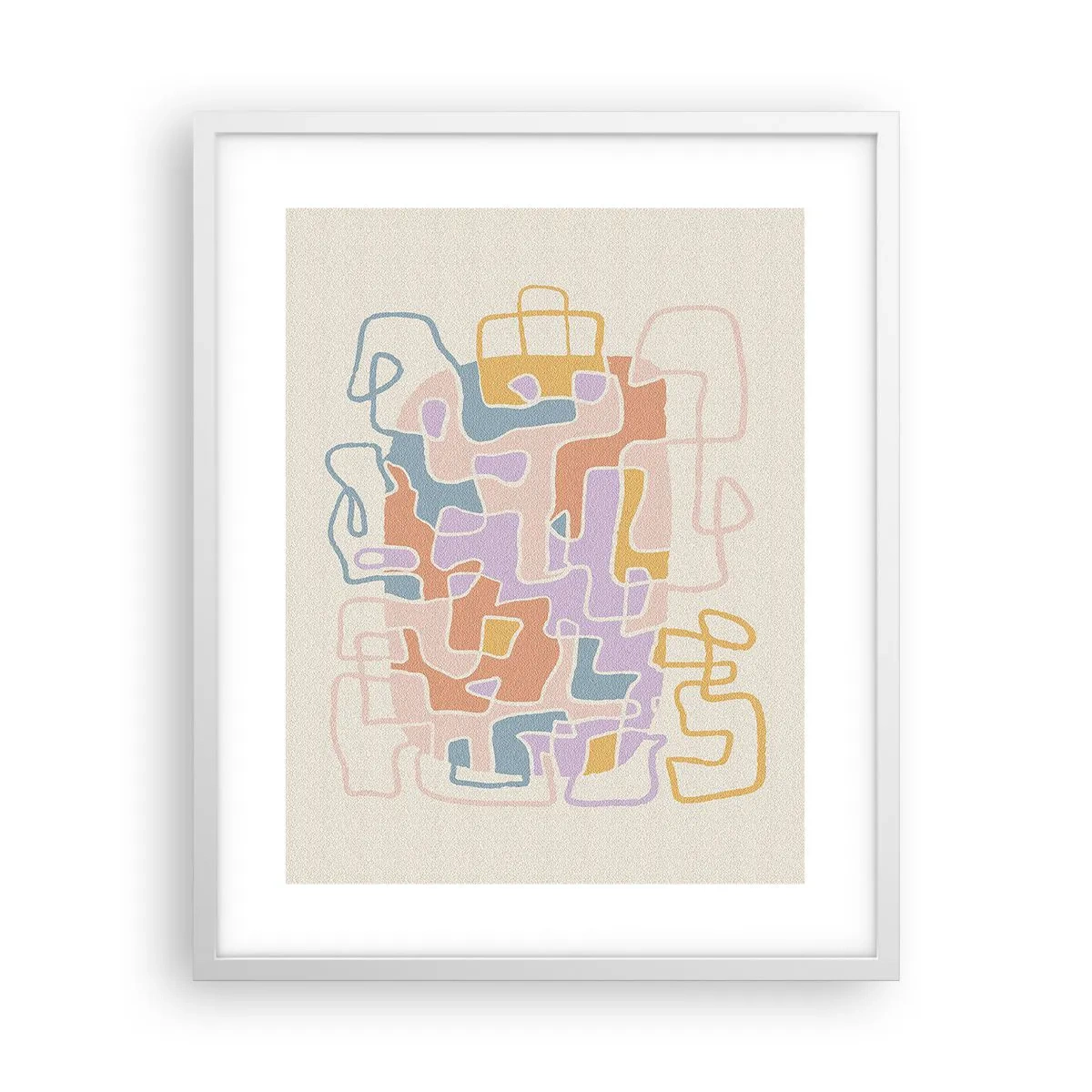 Poster în ramă albă - Labirintul - o aventură plină de bucurie - 40x50 cm