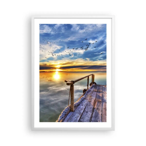 Poster în ramă albă - Vântul se odihnește - 50x70 cm