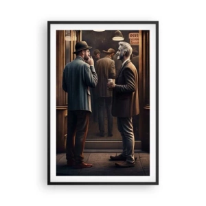 Poster în ramă neagră - Cel mai bun moment al zilei - 61x91 cm