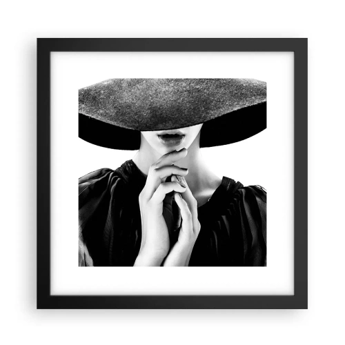 Poster în ramă neagră - Frumusețea ascunsă - 30x30 cm