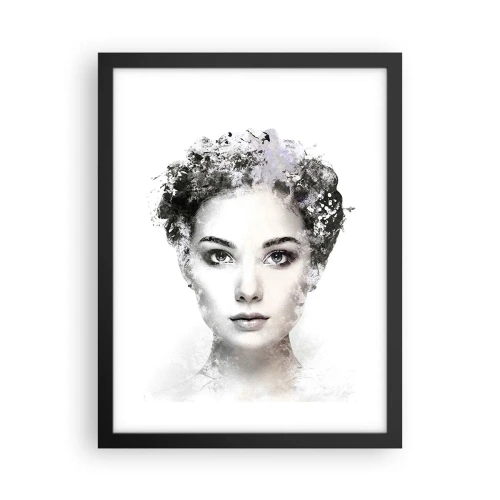 Poster în ramă neagră - Un portret extrem de elegant - 30x40 cm