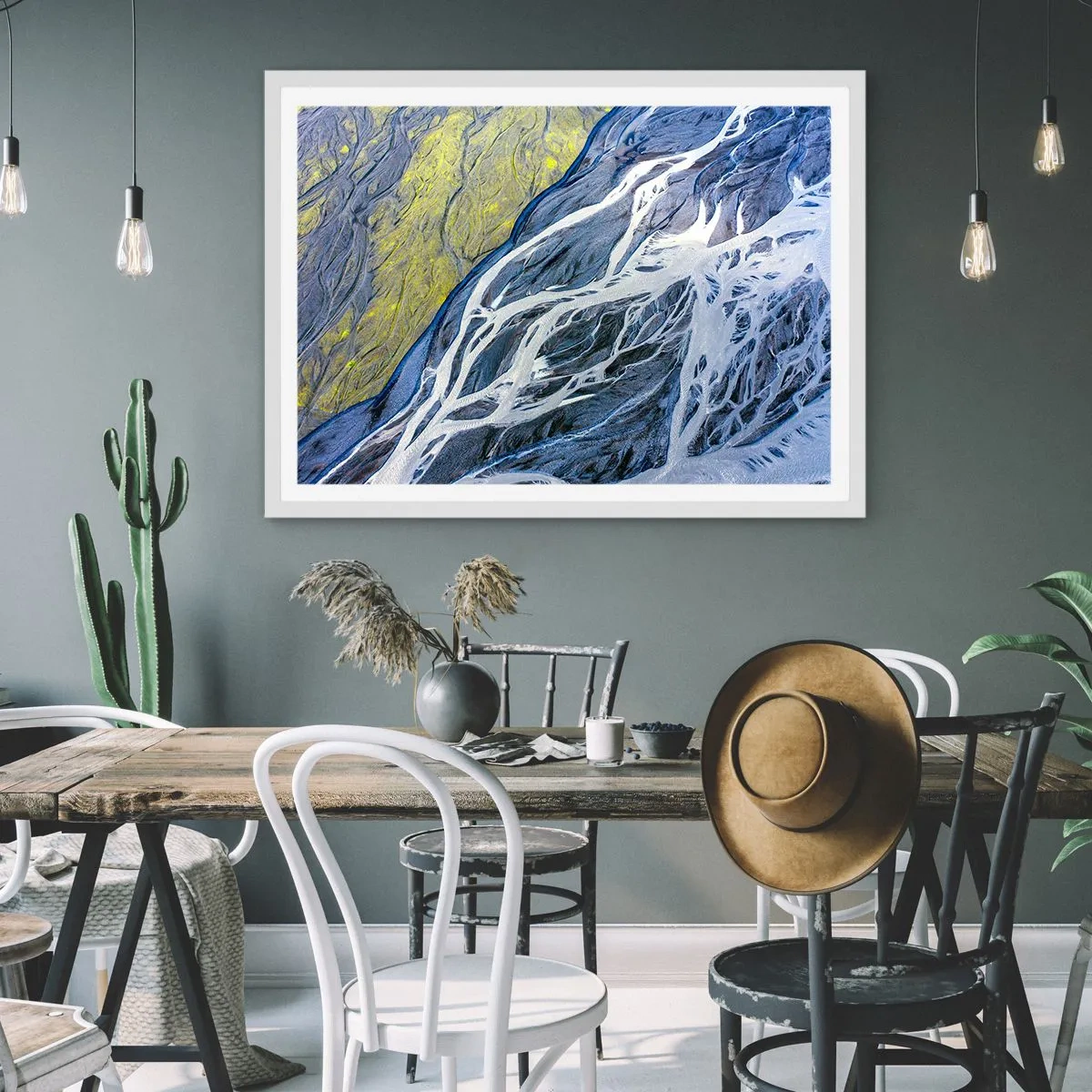 Poster în ramă albă - Picturi din natură - 70x50 cm