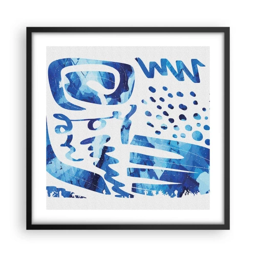 Poster în ramă neagră - Înapoi la rădăcini - 50x50 cm