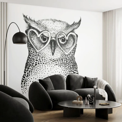 Tapet Standard Eco - Cu înțelepciune și dragoste - Bufniţă, Pentru copii, Animale - 300x210 cm