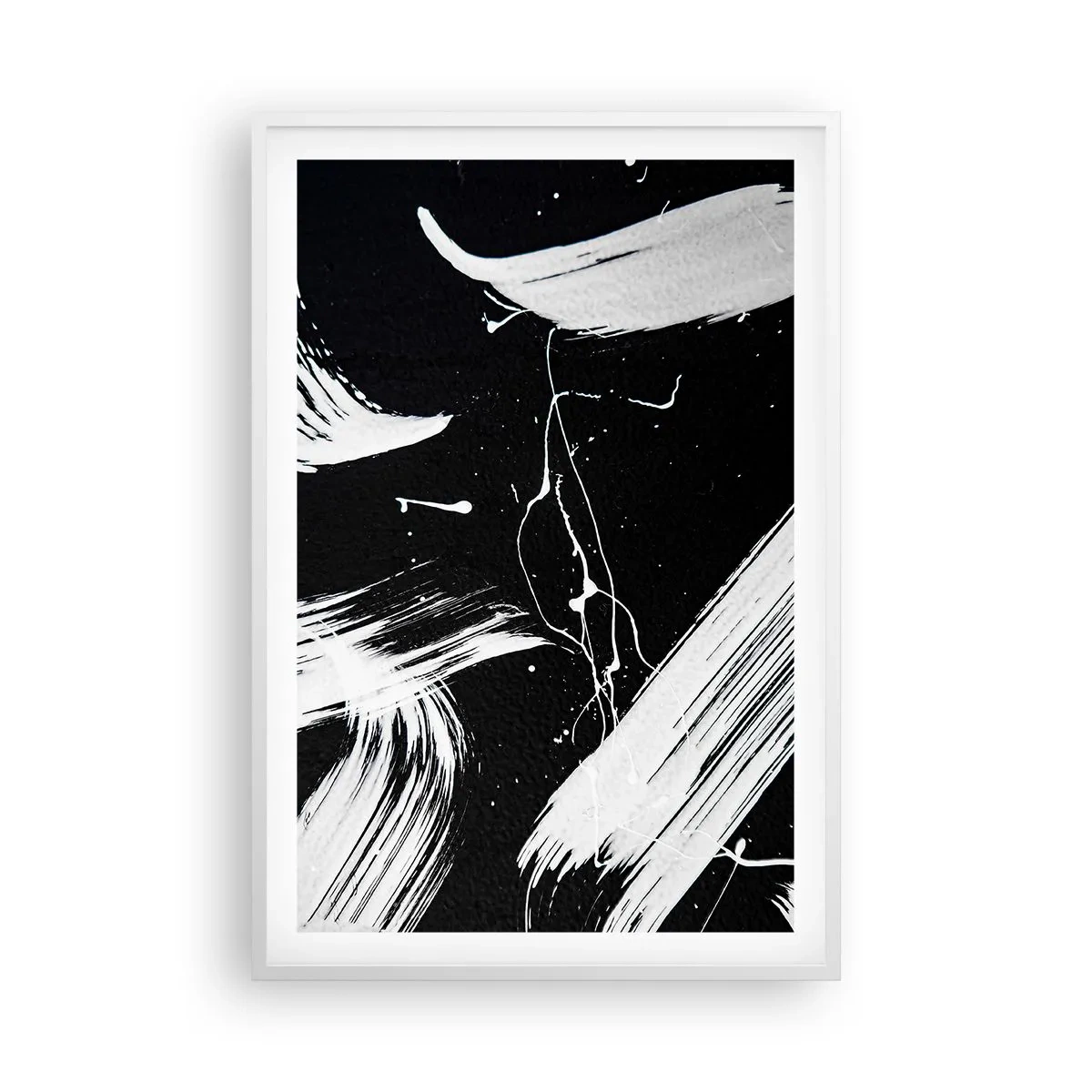 Poster în ramă albă - Abisul întunericului - 61x91 cm