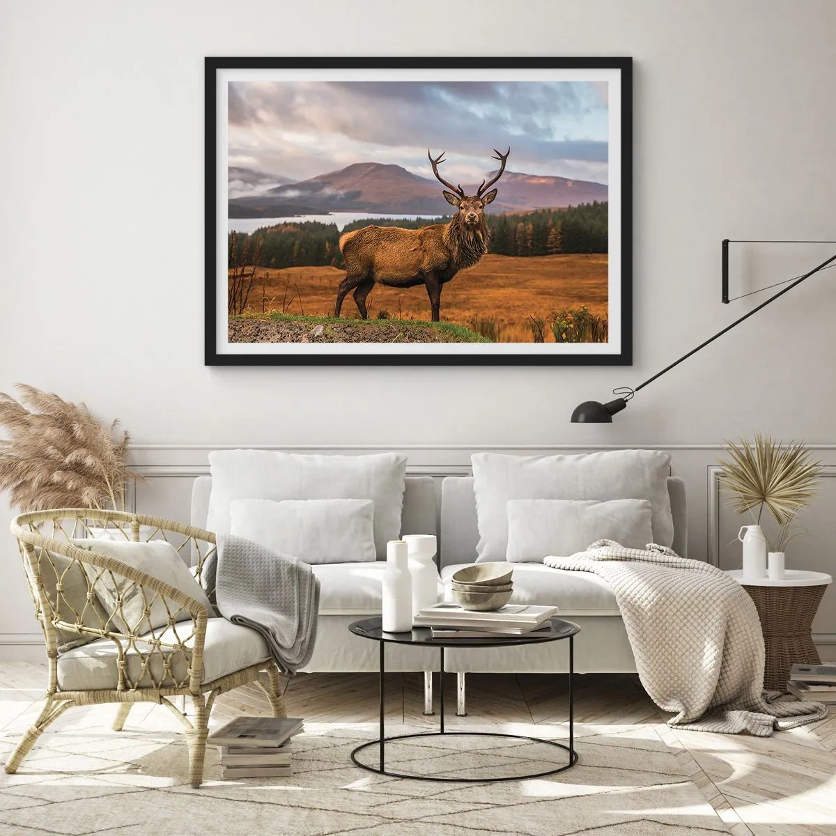 Poster în ramă neagră - Măreția naturii - 91x61 cm