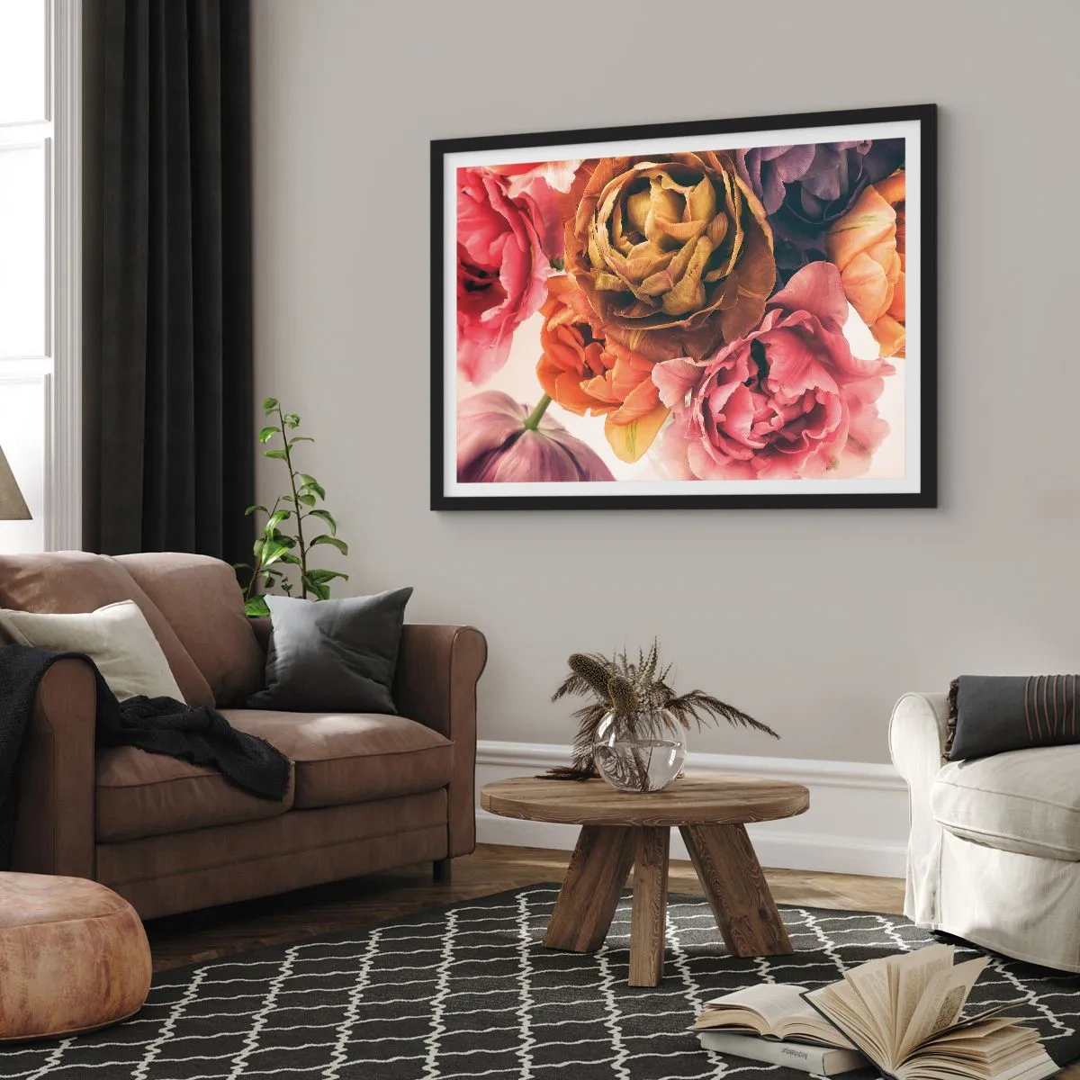 Poster în ramă neagră - Sărbătorirea vieții - 91x61 cm