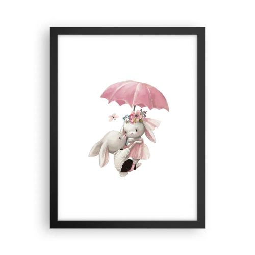 Poster în ramă neagră - Pur și simplu dragoste - 30x40 cm