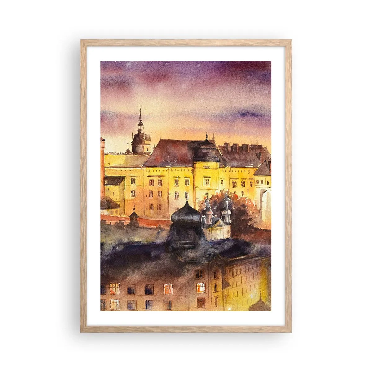 Poster în ramă de stejar deschis - Poveste și basm - 50x70 cm