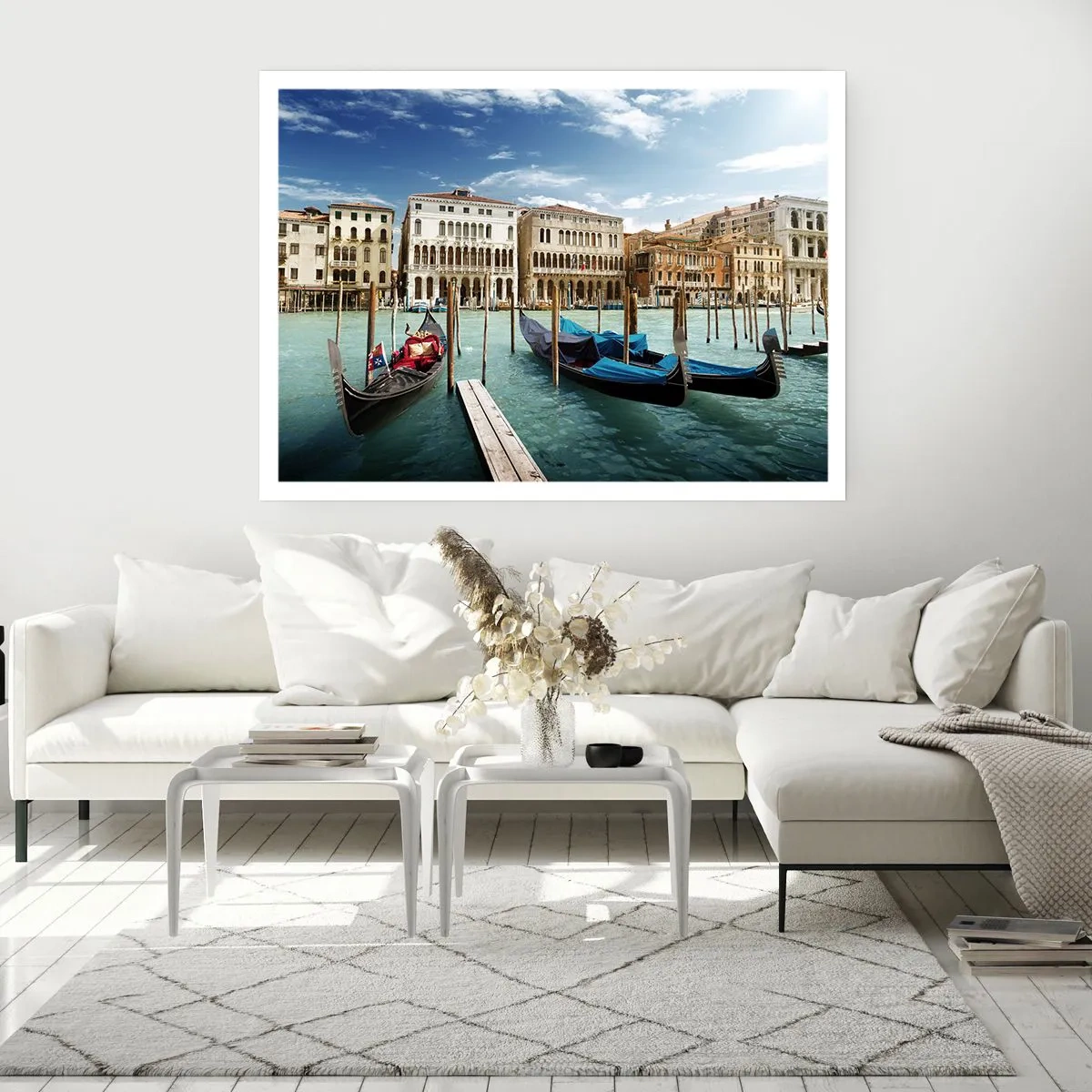 Poster - Palate în albastru - 50x40 cm