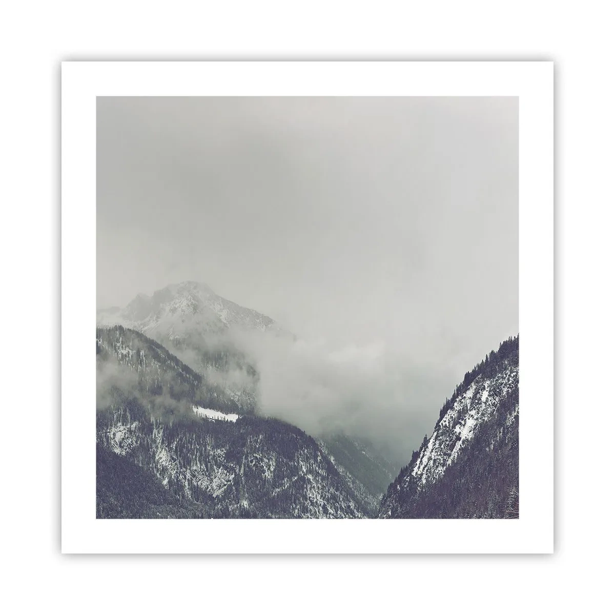 Poster - Valea cețoasă - 50x50 cm