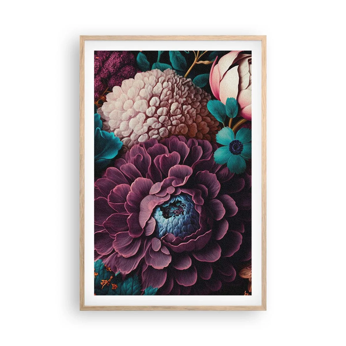 Poster în ramă de stejar deschis - Natura în abundență - 61x91 cm