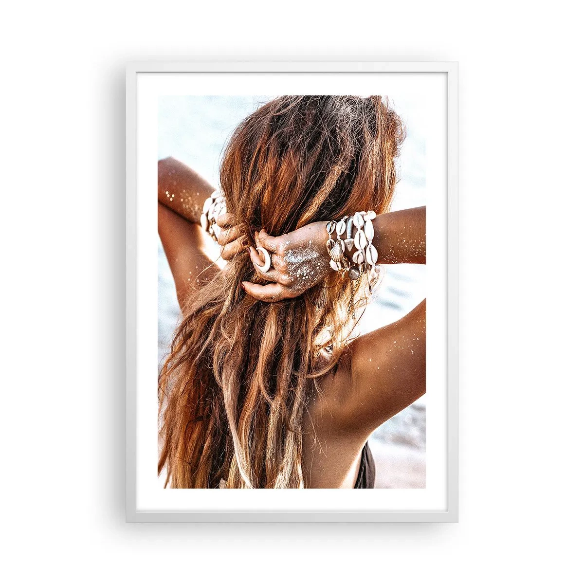 Poster în ramă albă - Sora apei și a soarelui - 50x70 cm