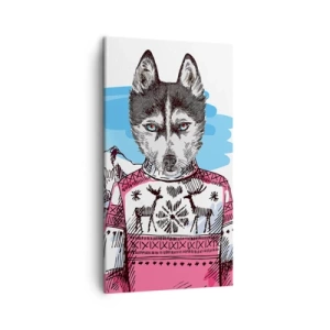 Tablou pe pânză - Lupul în lâna de oaie - 45x80 cm