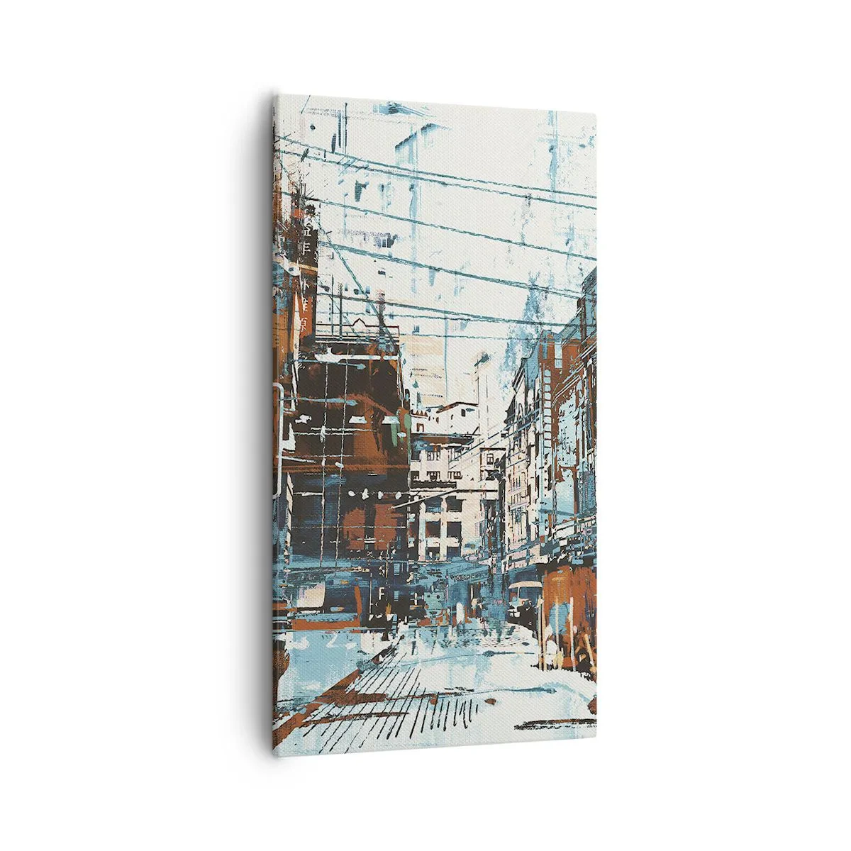 Tablou pe pânză - Un traseu printr-un oraș binecunoscut - 55x100 cm