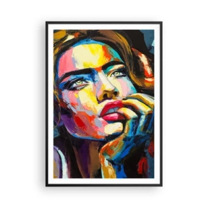 Poster în ramă neagră - Visele ca niște păsări se înalță pe cer - 70x100 cm