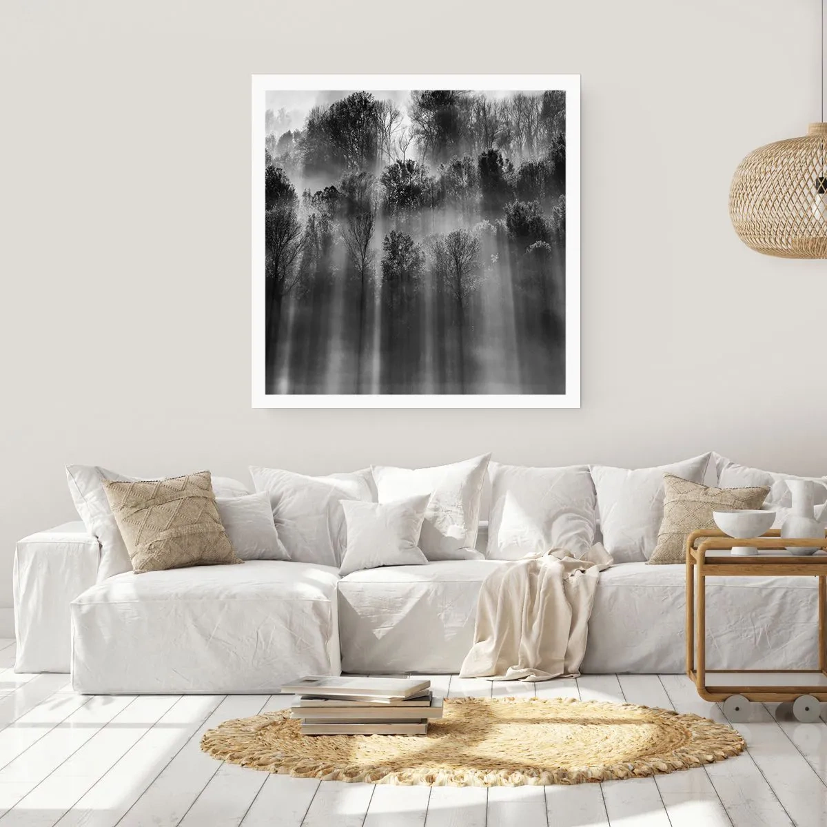 Poster - În fluxuri de lumină - 60x60 cm