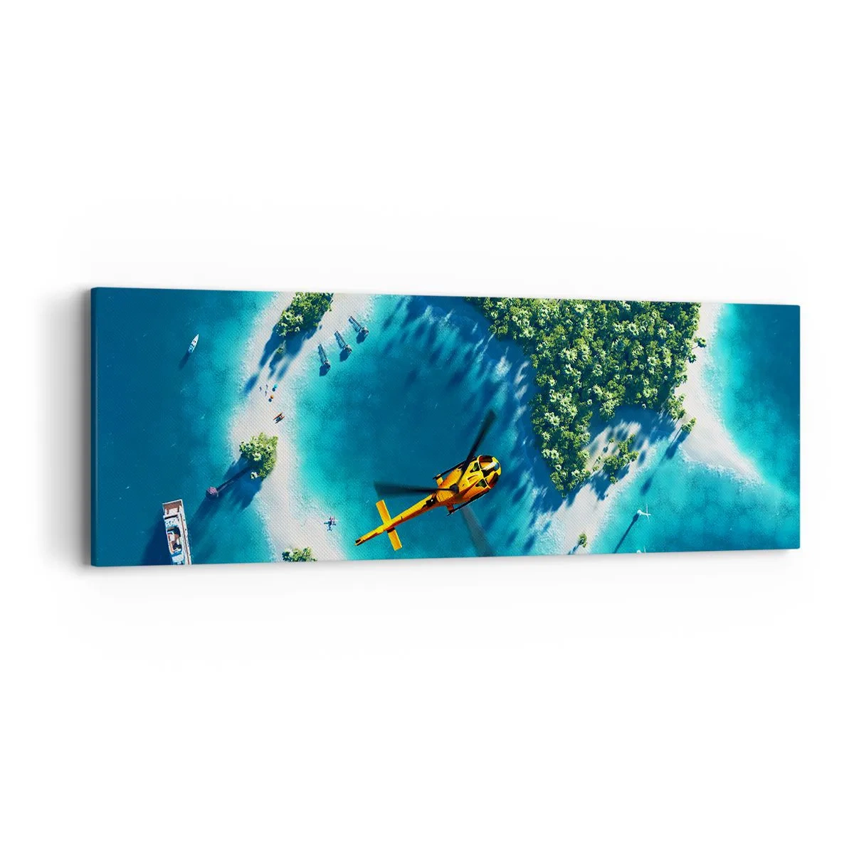 Tablou pe pânză - Cumpără-ți o insulă - 90x30 cm