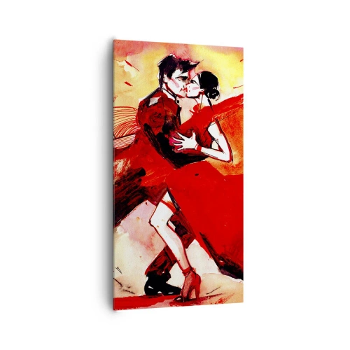 Tablou pe pânză - Ritmul pasiunii purpuriu - 65x120 cm