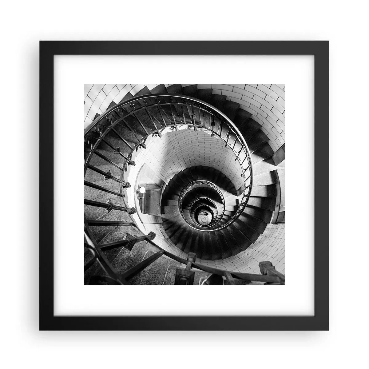 Poster în ramă neagră - Din ce în ce mai sus - 30x30 cm