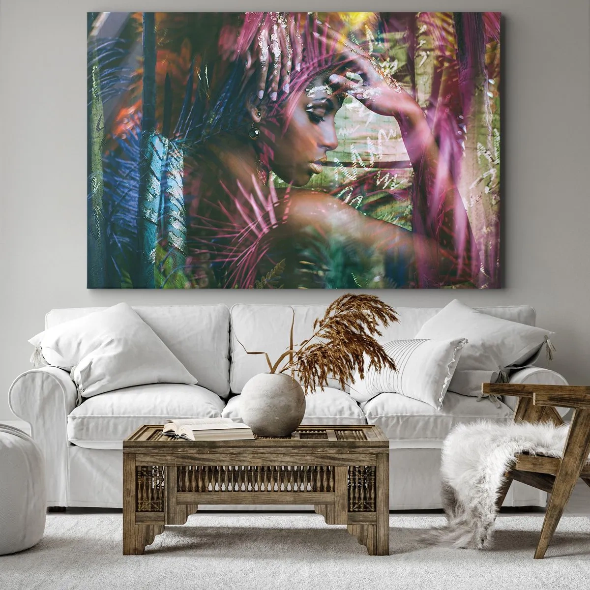 Tablou pe pânză - Mama Natură în junglă - 100x70 cm