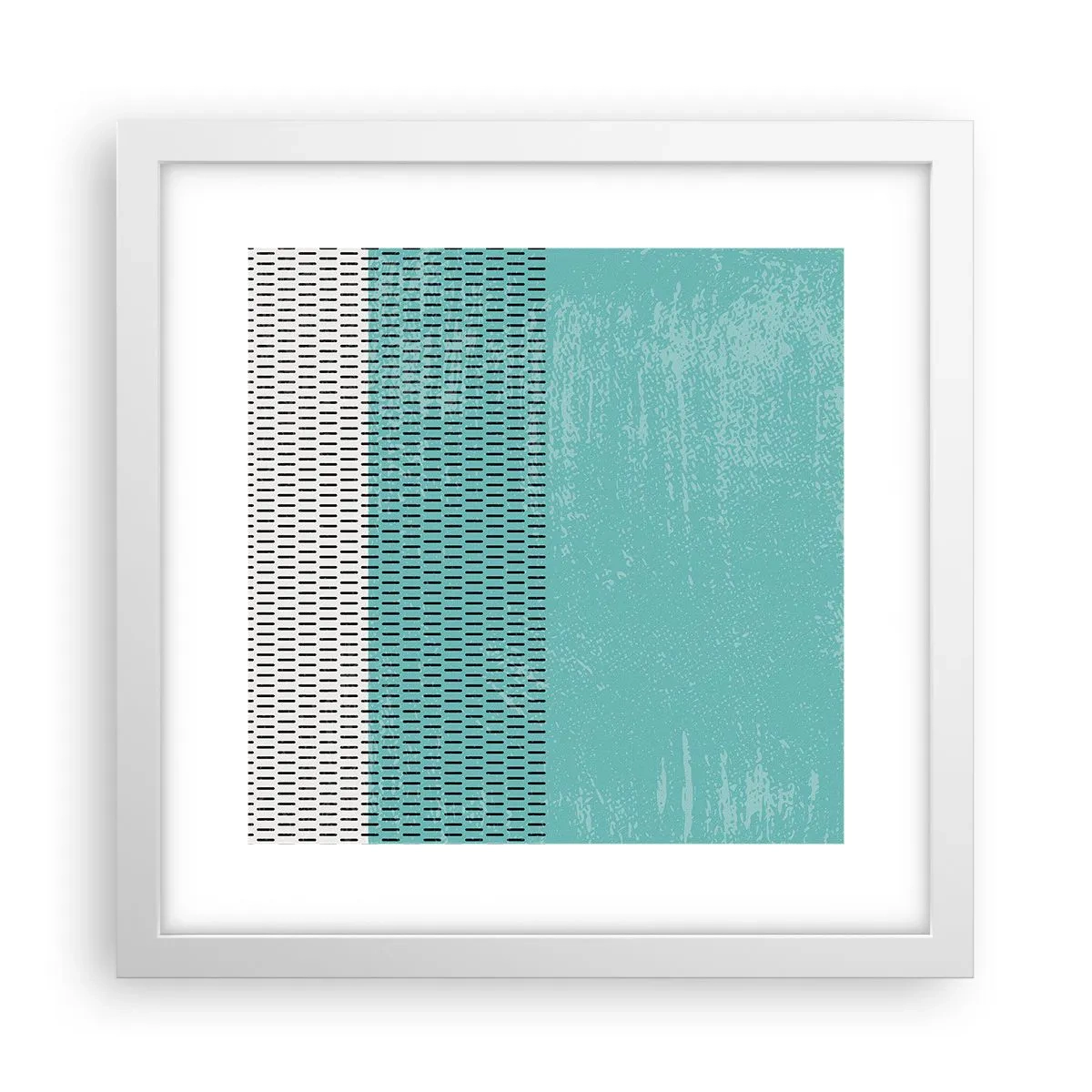 Poster în ramă albă - Compoziție echilibrată - 30x30 cm