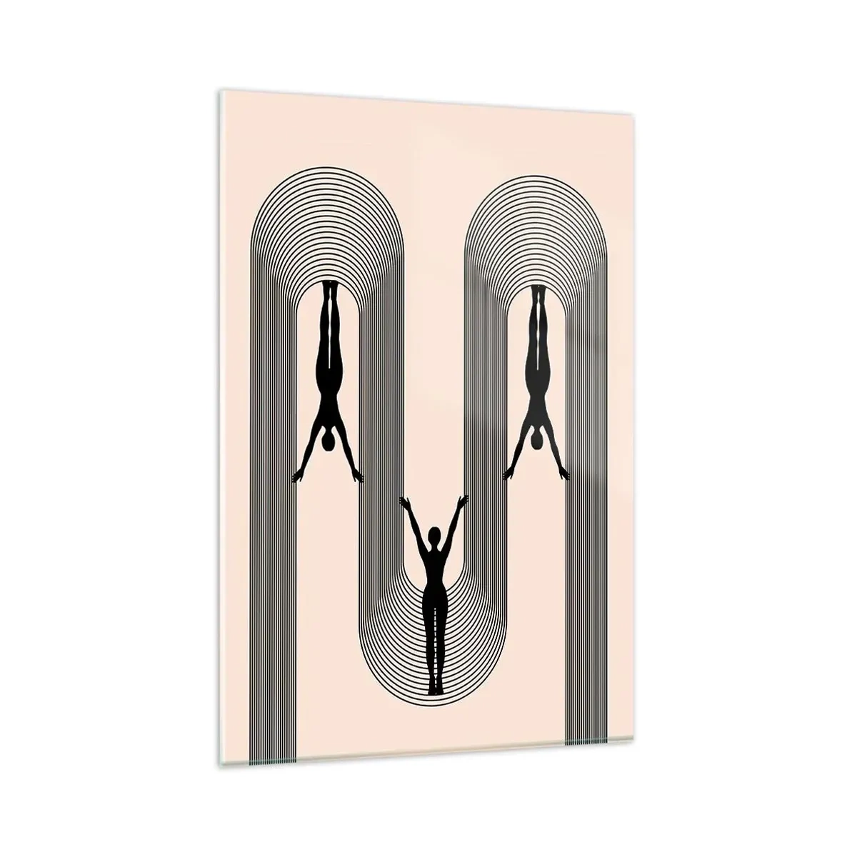 Tablou pe sticlă - Cu susul în jos - 80x120 cm