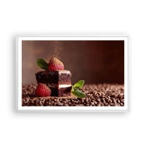 Poster în ramă albă - Viața este dulce - 91x61 cm