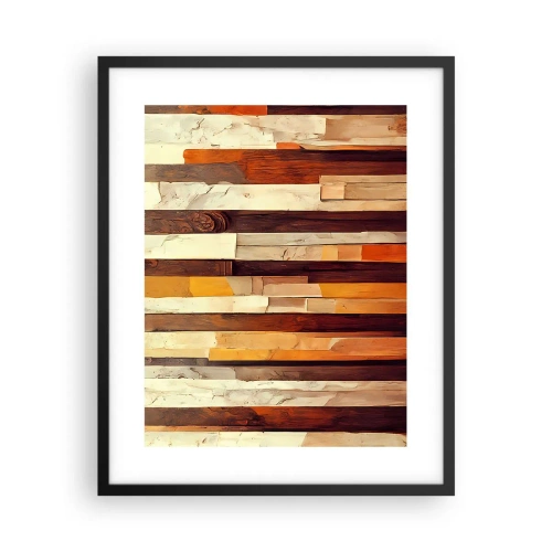 Poster în ramă neagră - Imnul copacilor din pădure - 40x50 cm