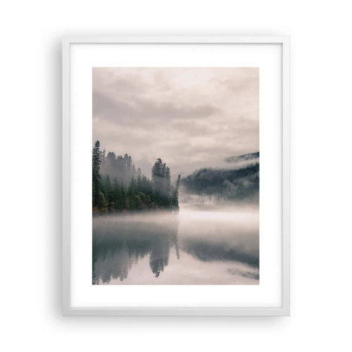 Poster în ramă albă - În reverie, în ceață - 40x50 cm