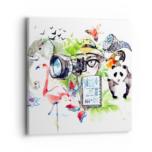 Tablou pe pânză - Prin obiectivul unui călător - 40x40 cm