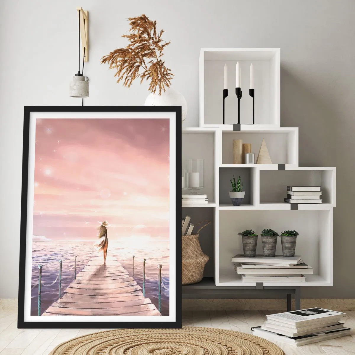 Poster în ramă neagră - În lumina unui vis - 40x50 cm