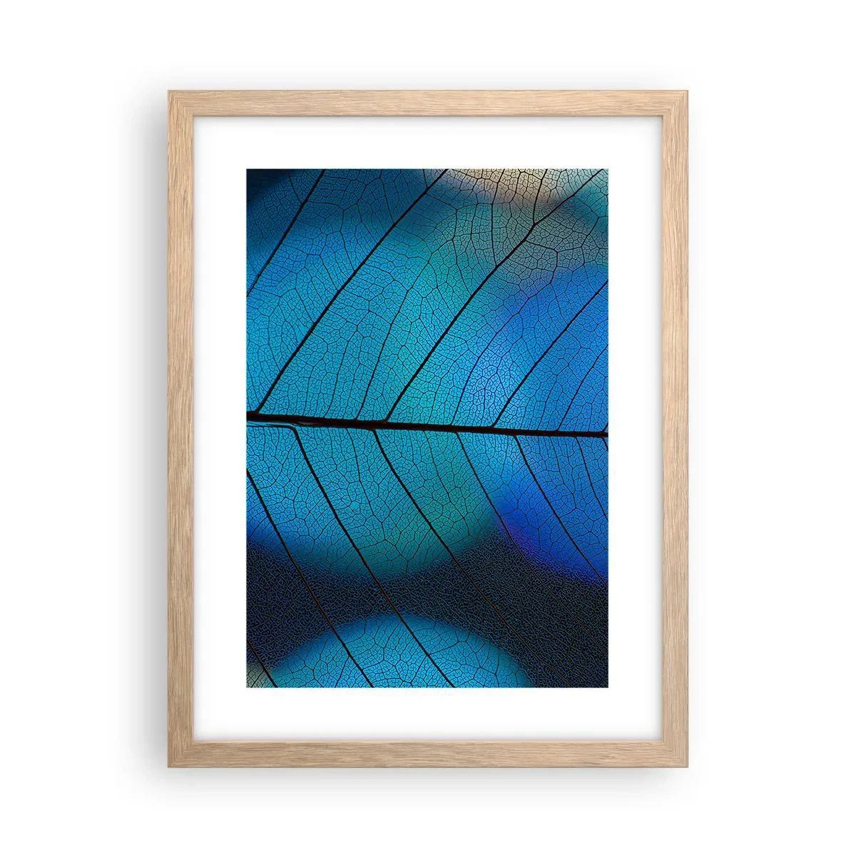 Poster în ramă de stejar deschis - Construcție de finețe - 30x40 cm