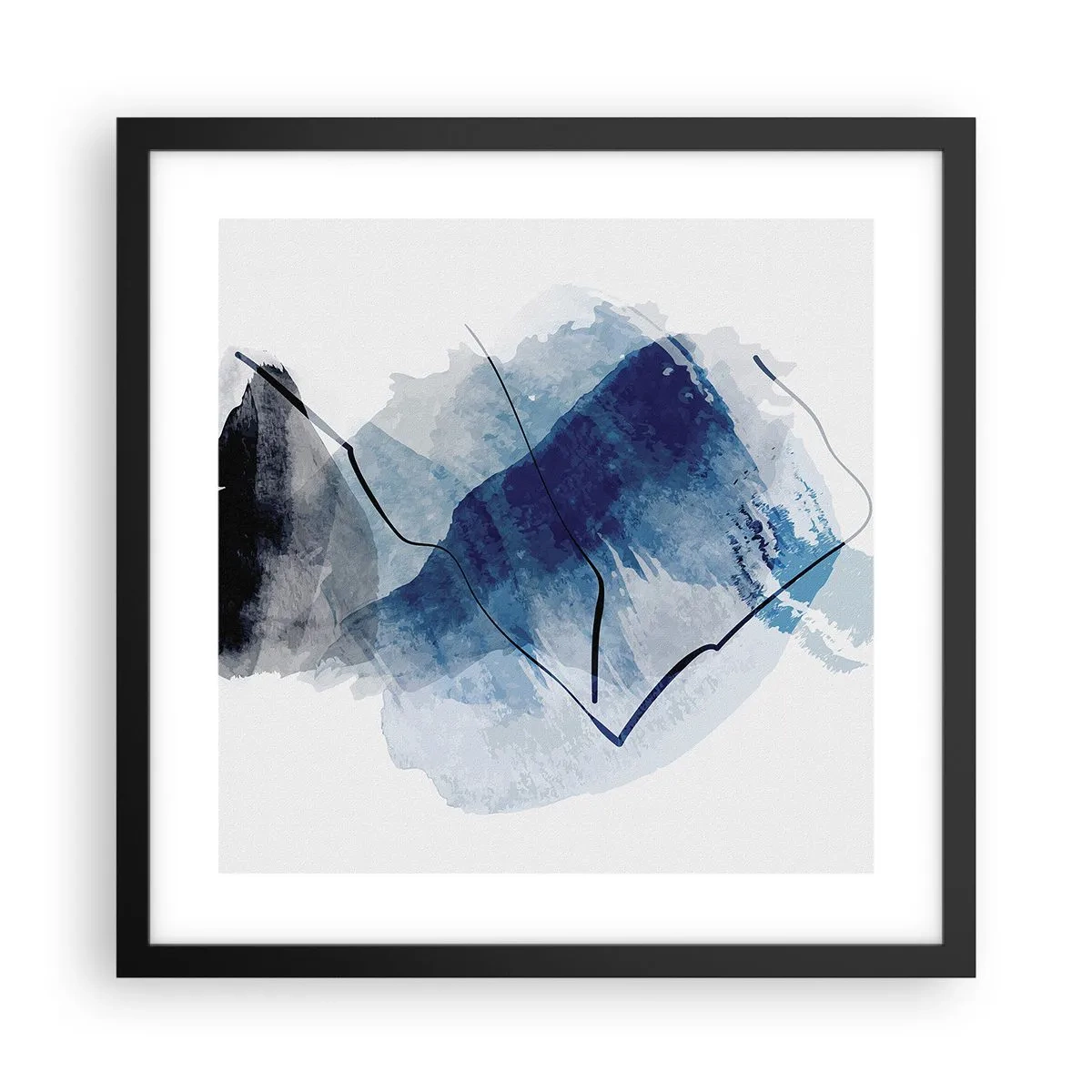 Poster în ramă neagră - Iceberg - 40x40 cm