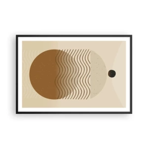 Poster în ramă neagră - Despre originea figurilor geometrice - 91x61 cm