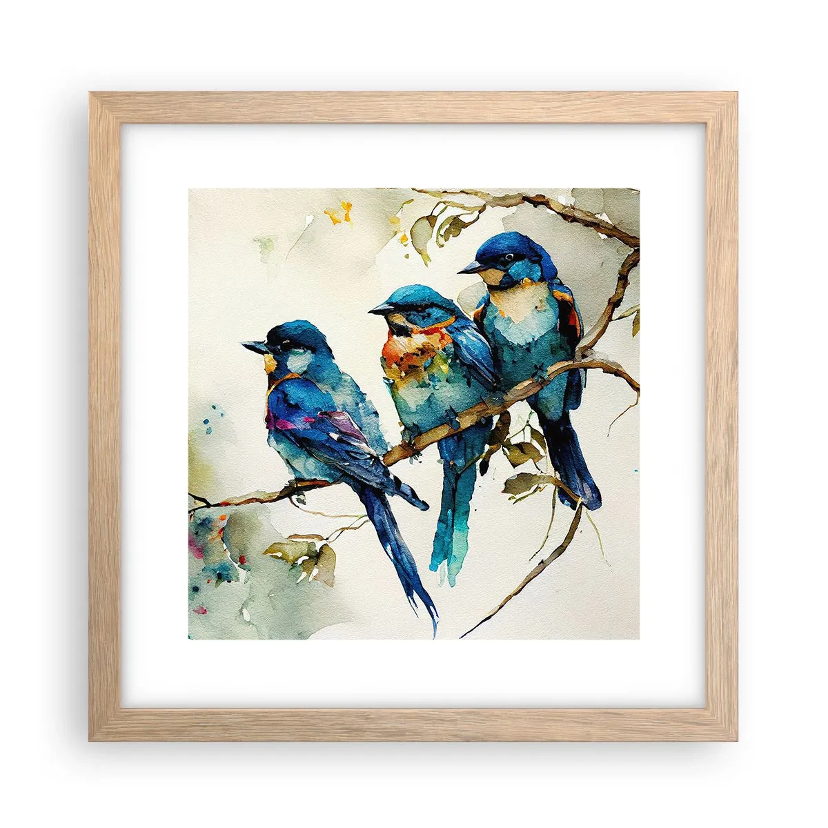 Poster în ramă de stejar deschis - Se simte jignit? - 30x30 cm